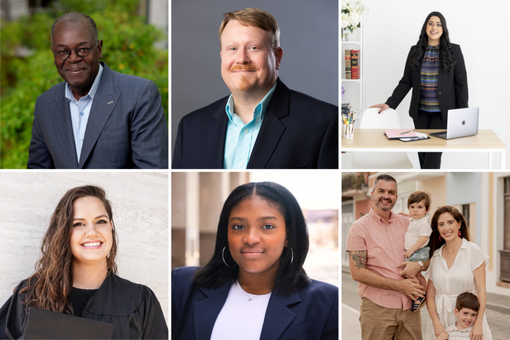 A grid of Rollins alumni.