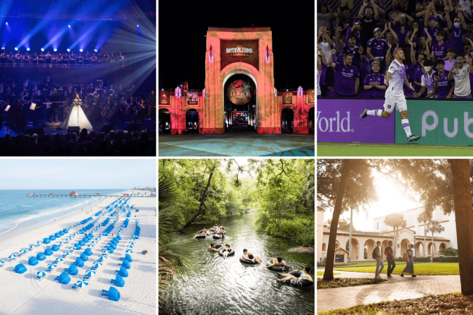 A collage of things to do in Orlando this fall.