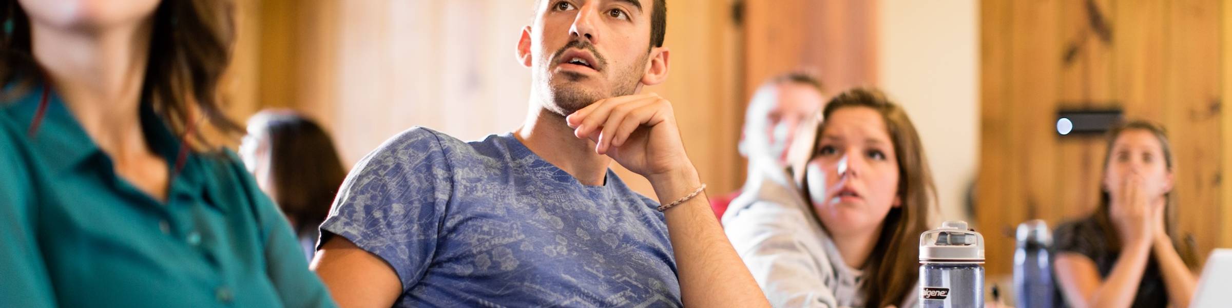 A dozen Rollins students took their seats in Reeves Lodge for Schroeder and Musgrave’s Political Philosophy, Sex, Gender, and the 2012 U.S. Elections course