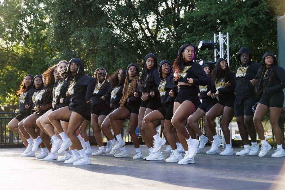 Dancers representing Rollins' Black Student Union took top honors at the annual LipSync competition.