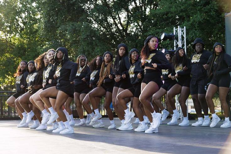 Dancers representing Rollins' Black Student Union took top honors at the annual LipSync competition.