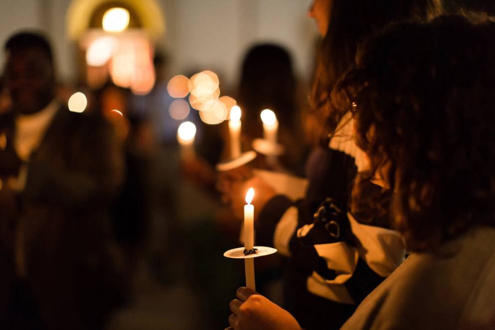 A candlelight vigil honoring the life and legacy of Martin Luther King Jr.