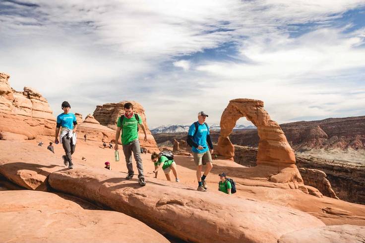 Students on an Immersion experience in Moab, Utah.