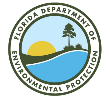 A logo for the Florida Department of Environmental Protection