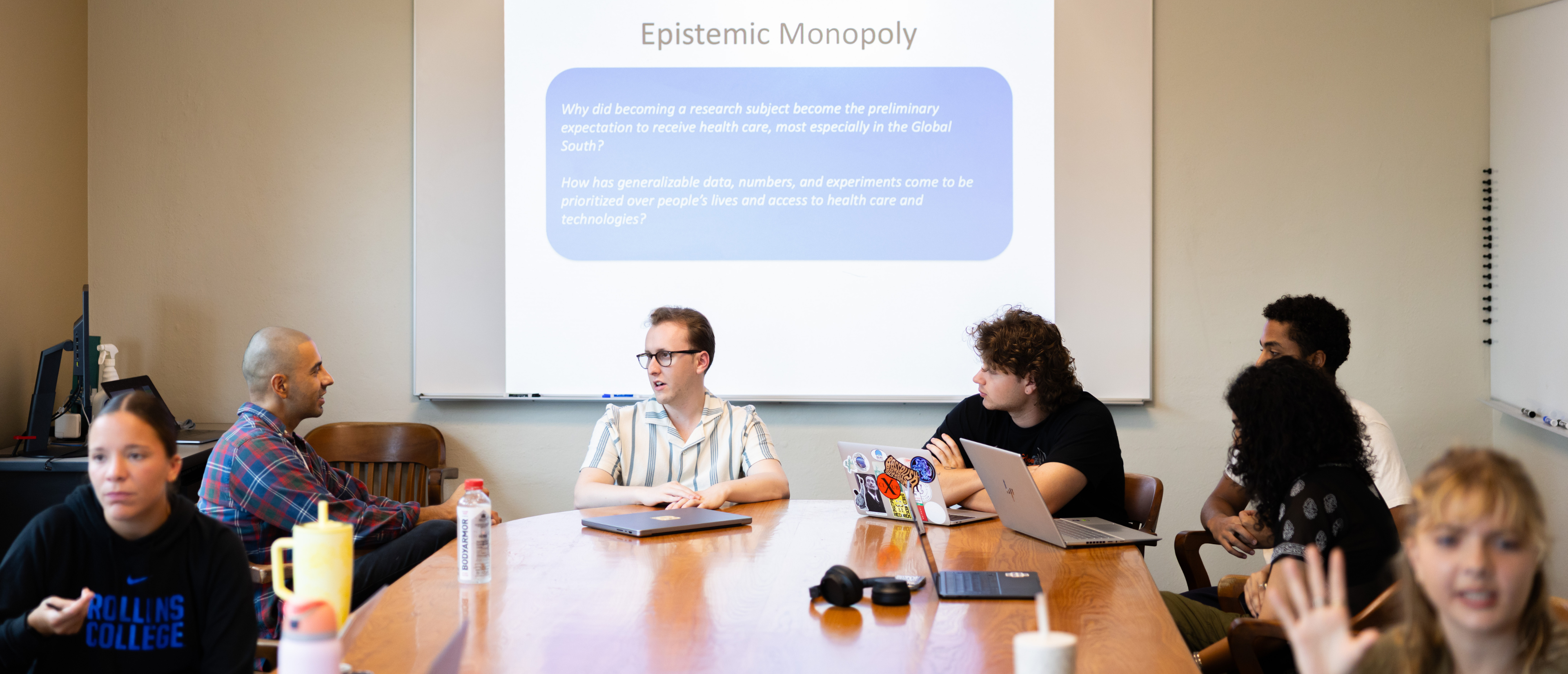 Joseph Pool in a Global Health Class