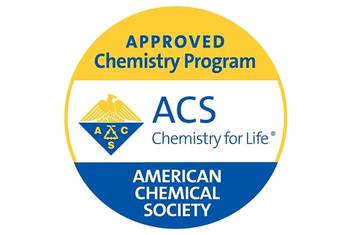 The American Chemical Society's approved chemistry program logo