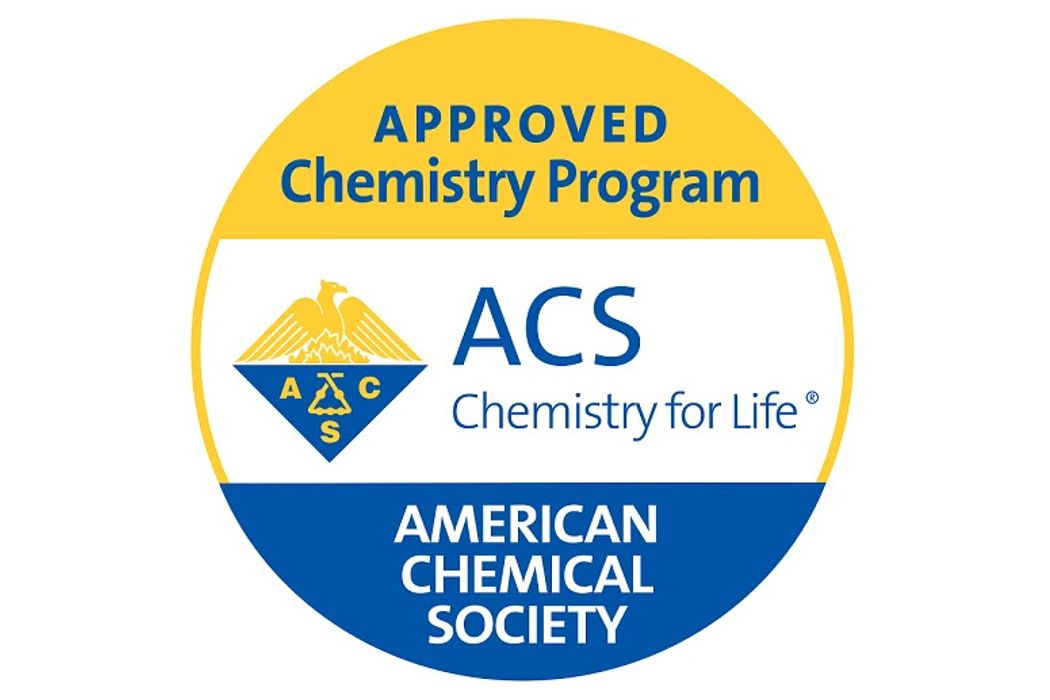 The American Chemical Society's approved chemistry program logo