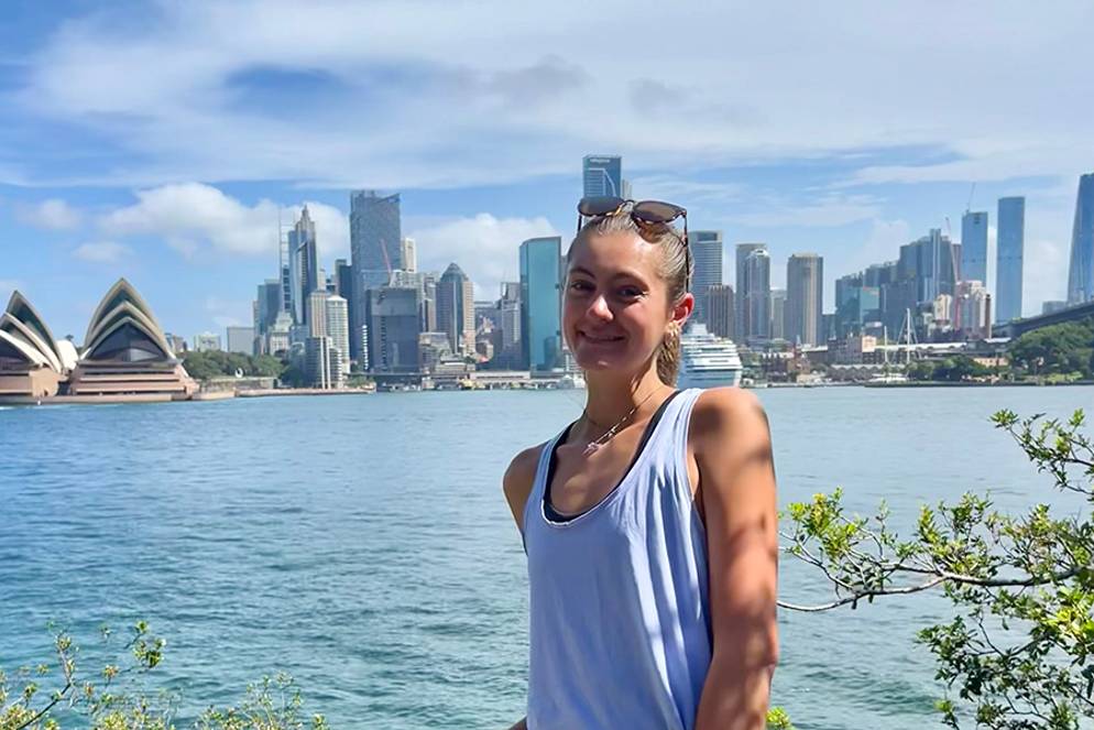 Caroline Hutchinson studying abroad in Sydney, Australia.
