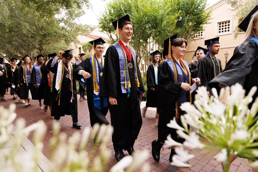 Students during 2024 commencement