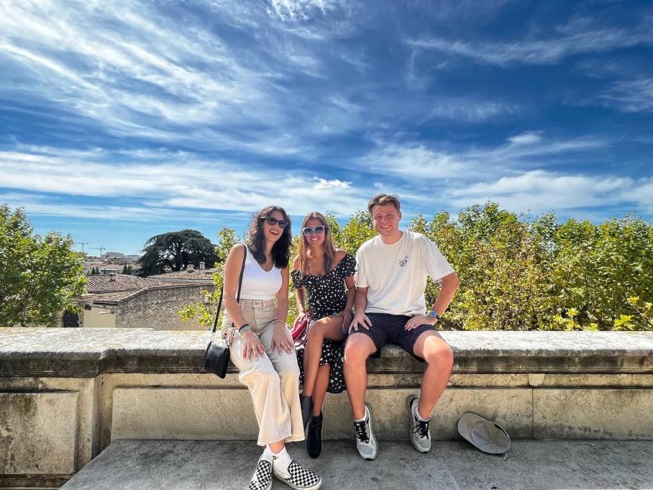 A group of Rollins students in France.