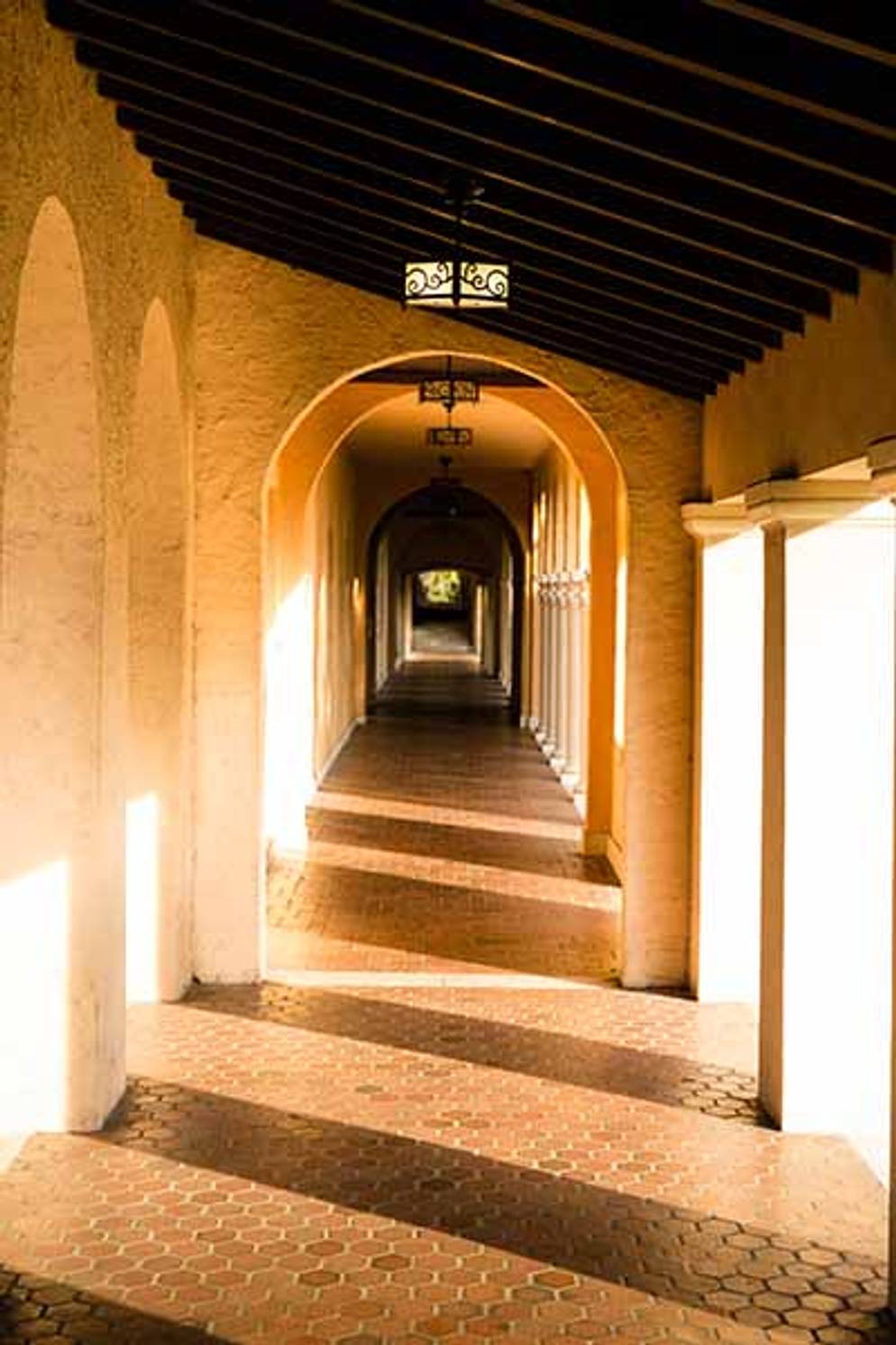 The loggia behind Mayflower Hall designed by Kiehnel & Elliott, 1930