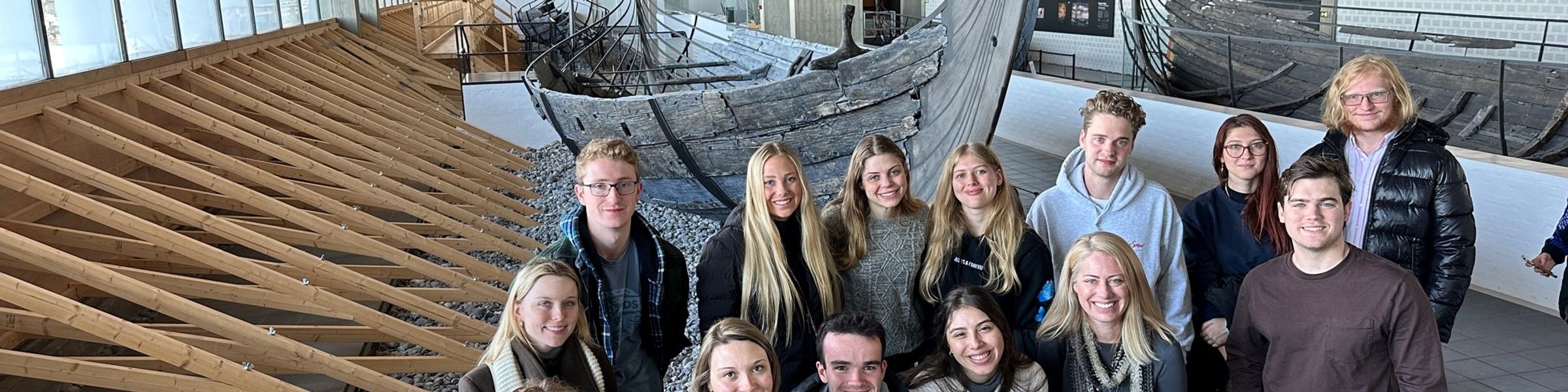 Rollins students on Vikings field study.