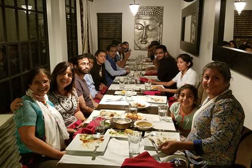 The DESI student org hosts a Diwali dinner.
