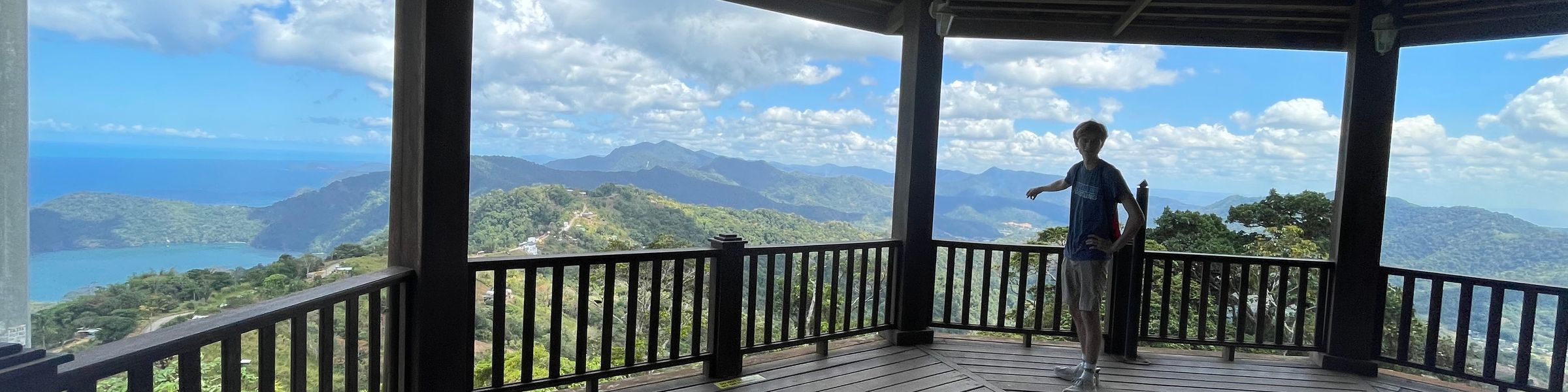 A mountain outlook in Trinidad and Tobago.