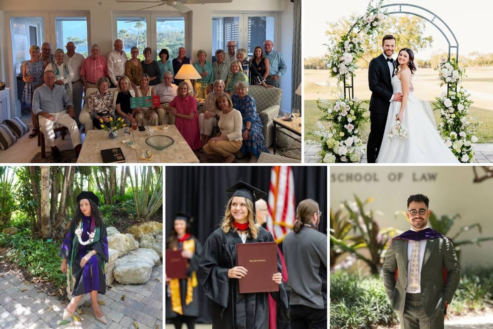 A grid of Rollins alumni