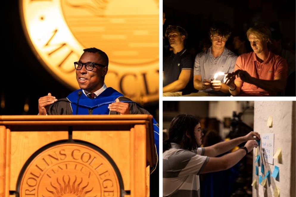 Candlelight tradition at Rollins Welcome Week 2025