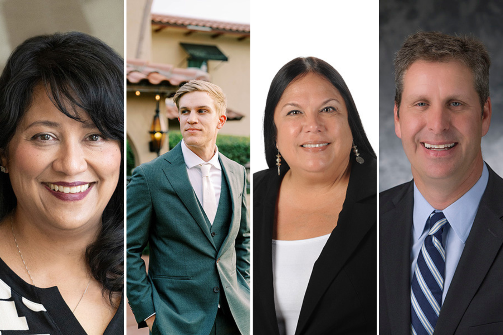 Patricia Winters Levesque ’95MBA, Connor Celentano ’18, Tina Marie Osceola ’89, and Eric Marshall ’91.