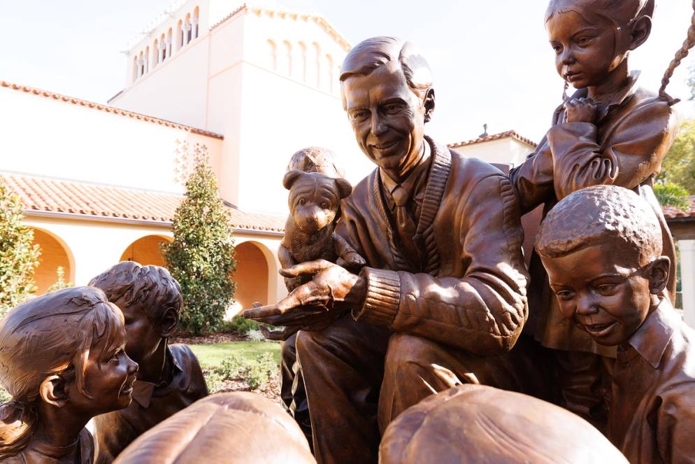 Mister Rogers sculpture at Rollins College.