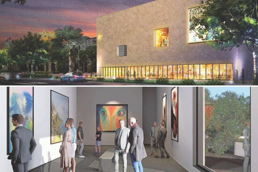 Renderings of the new Rollins Museum of Art