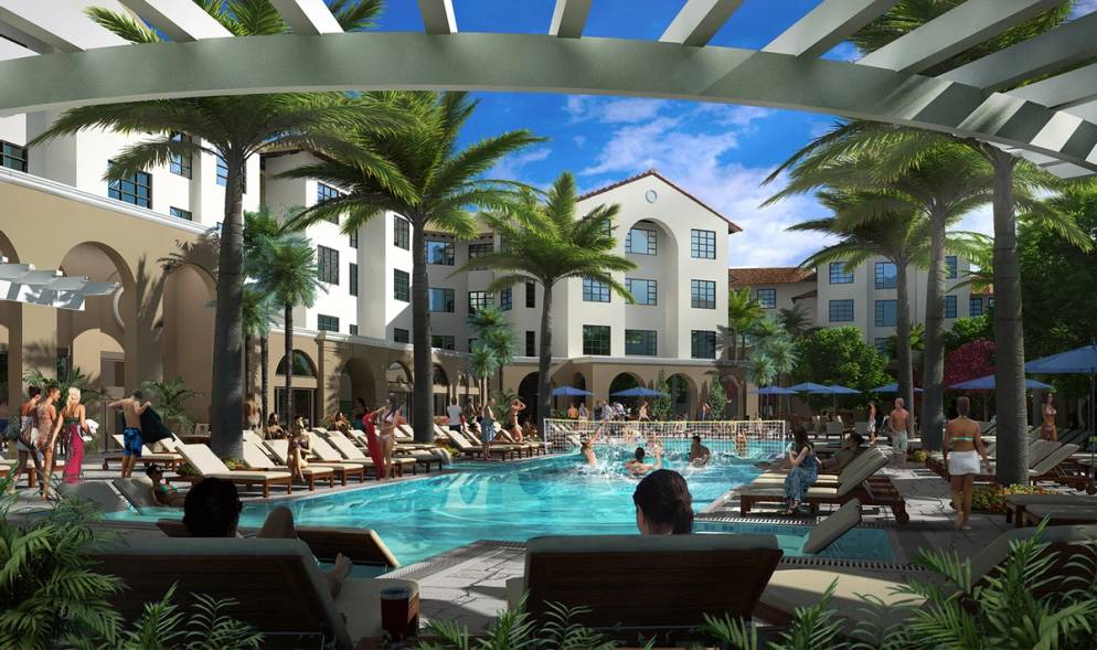 Rendering of the Lakeside Neighborhood pool.