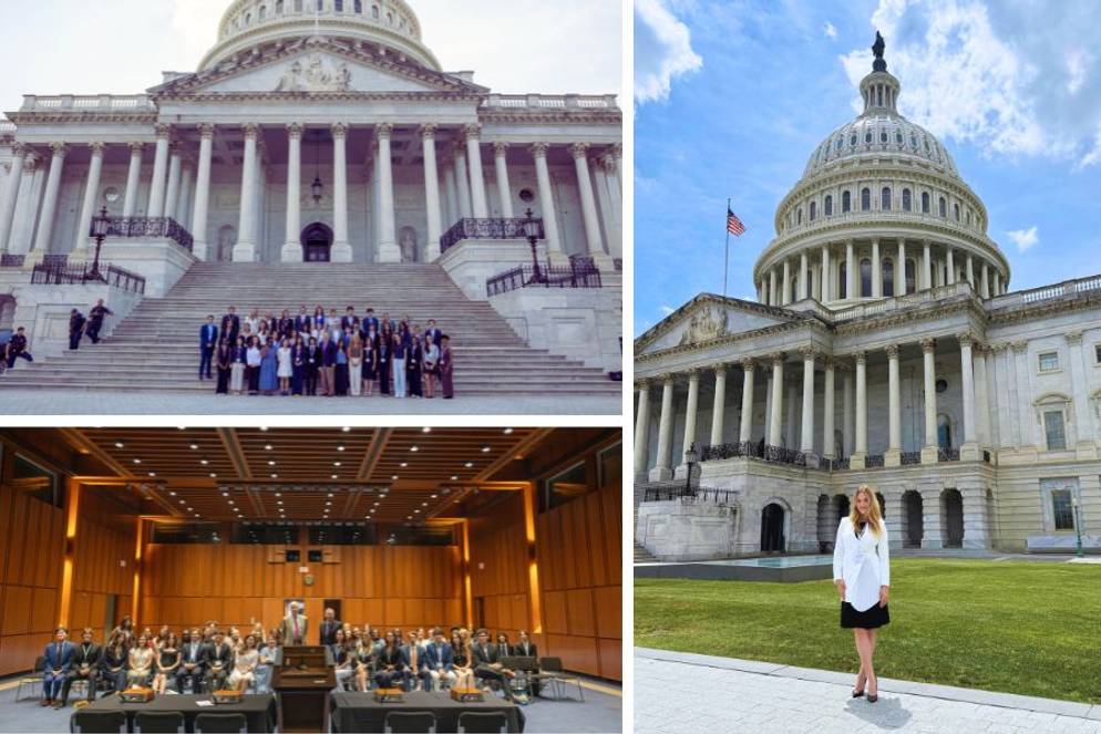 Makenna Gary ’26 in D.C. as a National Environmental Leadership Fellow