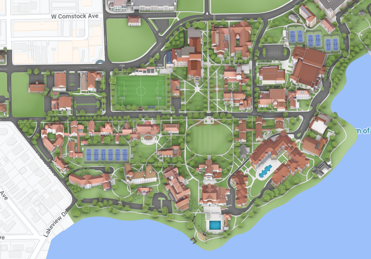 digital Rollins campus map
