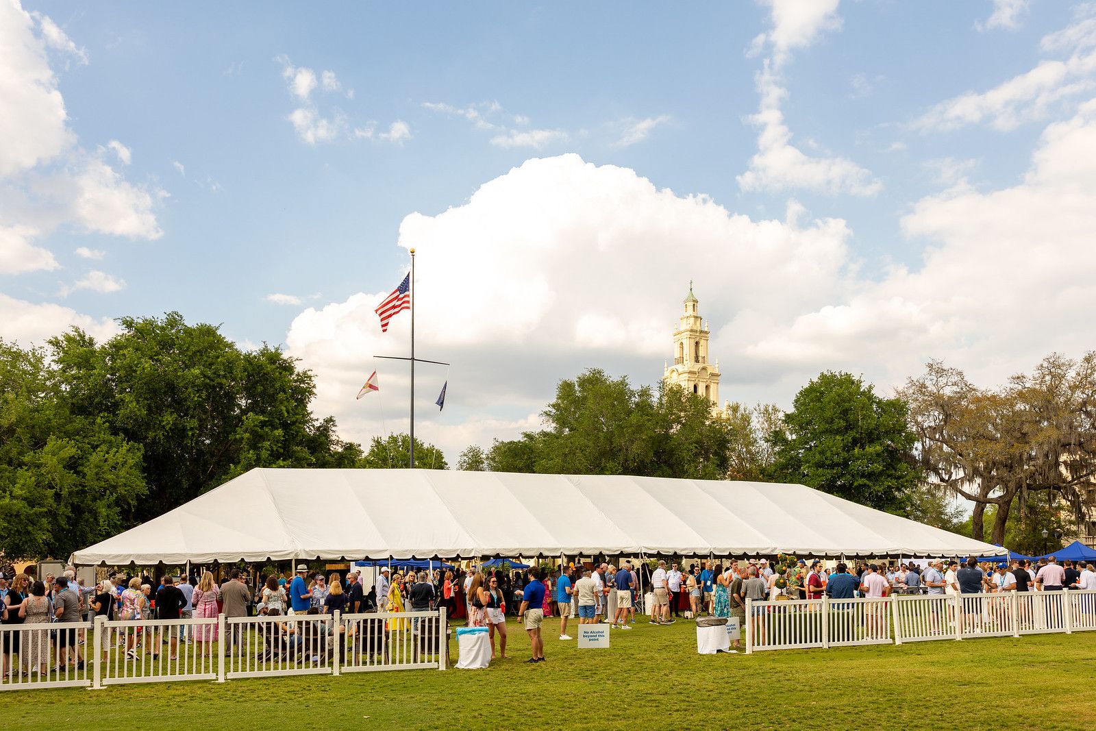 Rollins alumni gather for the annual Grove Party during Alumni Weekend 2023.