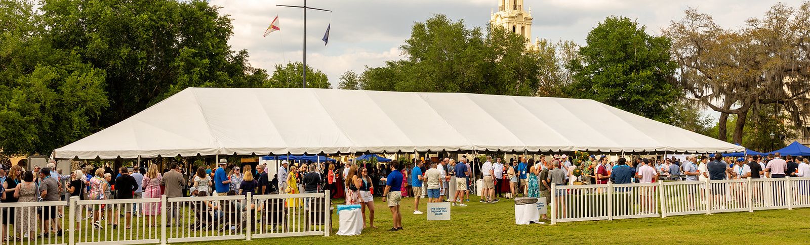 Rollins alumni gather for the annual Grove Party during Alumni Weekend 2023.