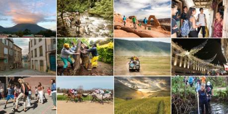 A collage of photos from various Rollins study abroad experiences.