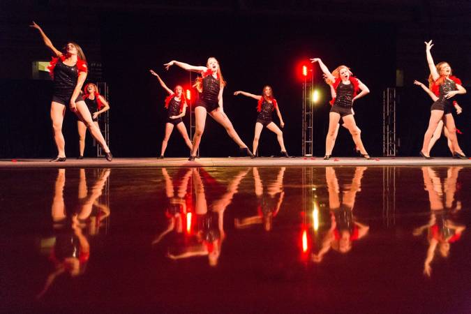 Students perform in the Lip Sync competition