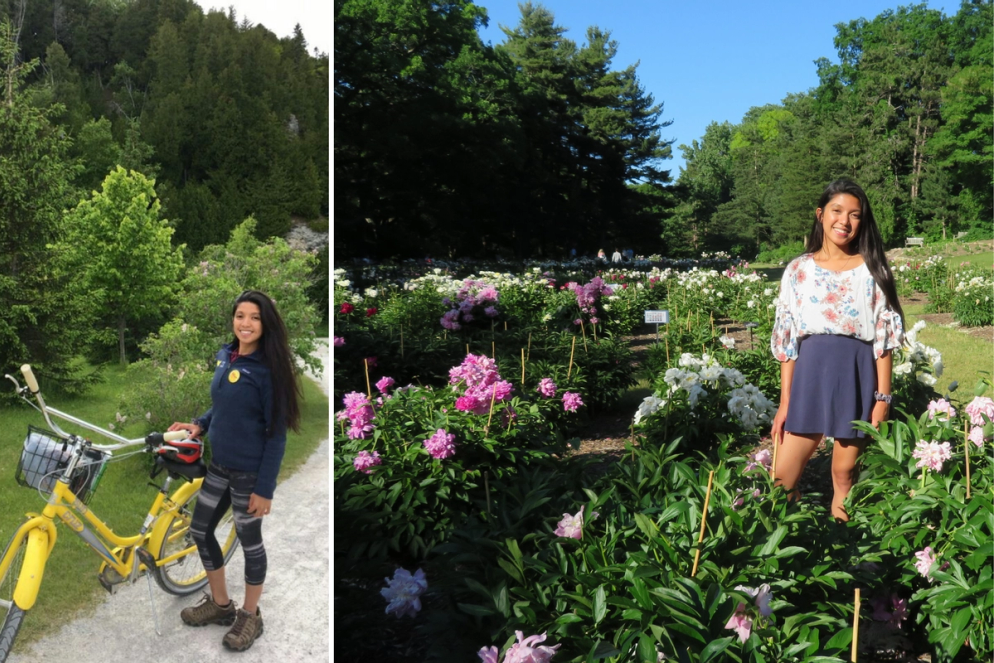 Scenes from Gabbie Buendia’s internship with the Sierra Club in Michigan.