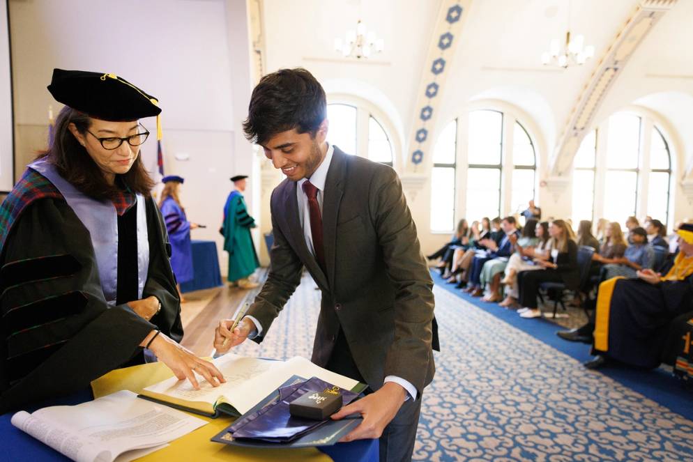 Senal Hewage ’23 was one of 23 Rollins students inducted into Phi Beta Kappa this year.