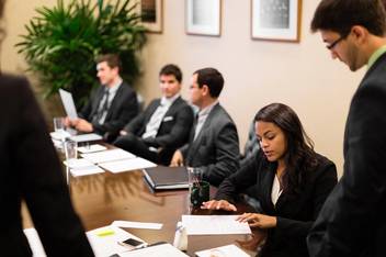 Rollins International Business students in a seminar.