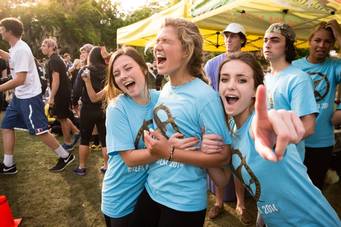 Rollins students celebrate Greek Week 2014.
