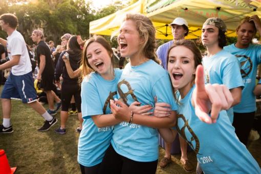 Rollins students celebrate Greek Week 2014.