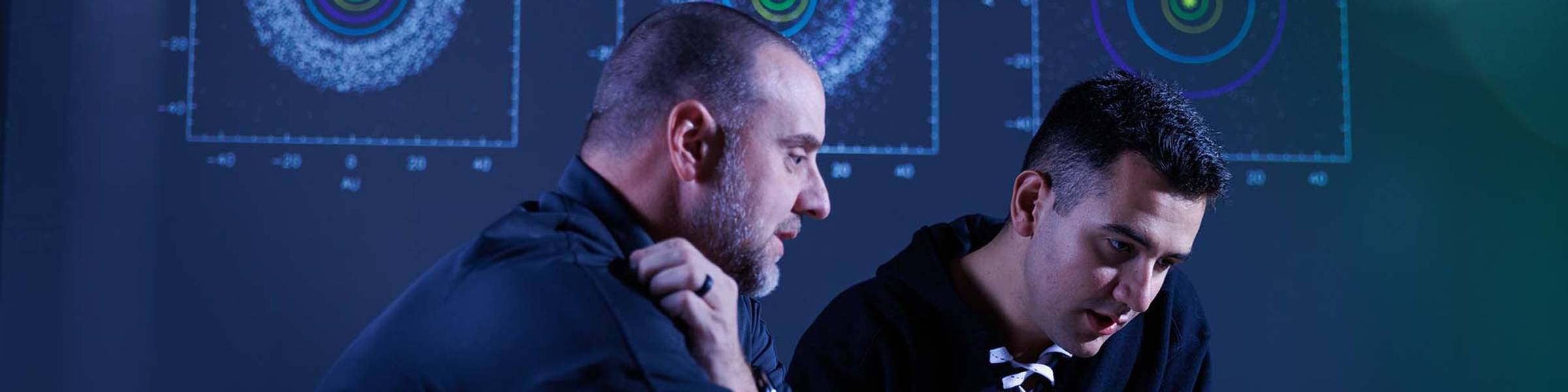 Physics perform acoustical research with lasers in Rollins’ anechoic chamber.