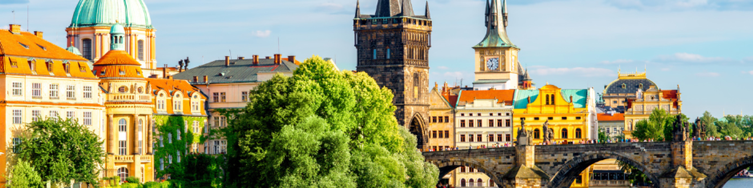 River view in Prague, Czech Republic
