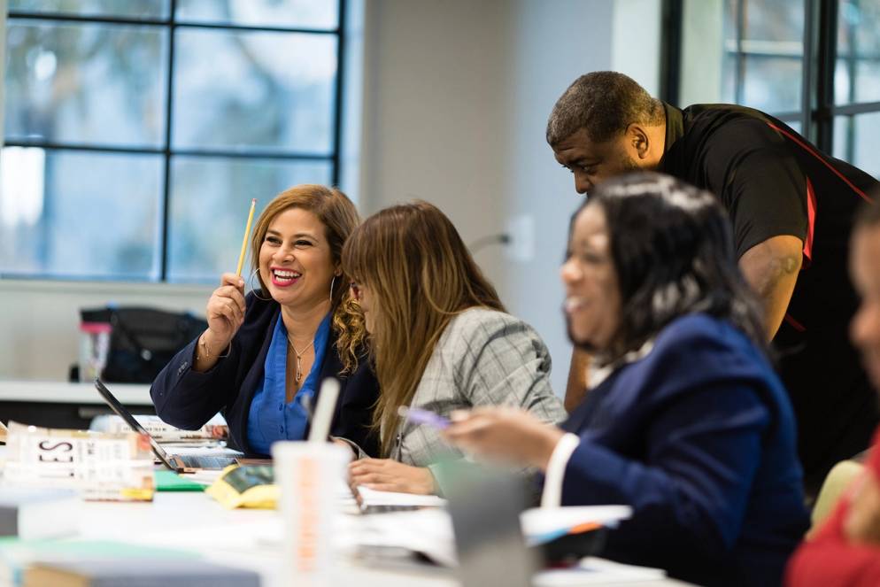 adult learners in a classroom