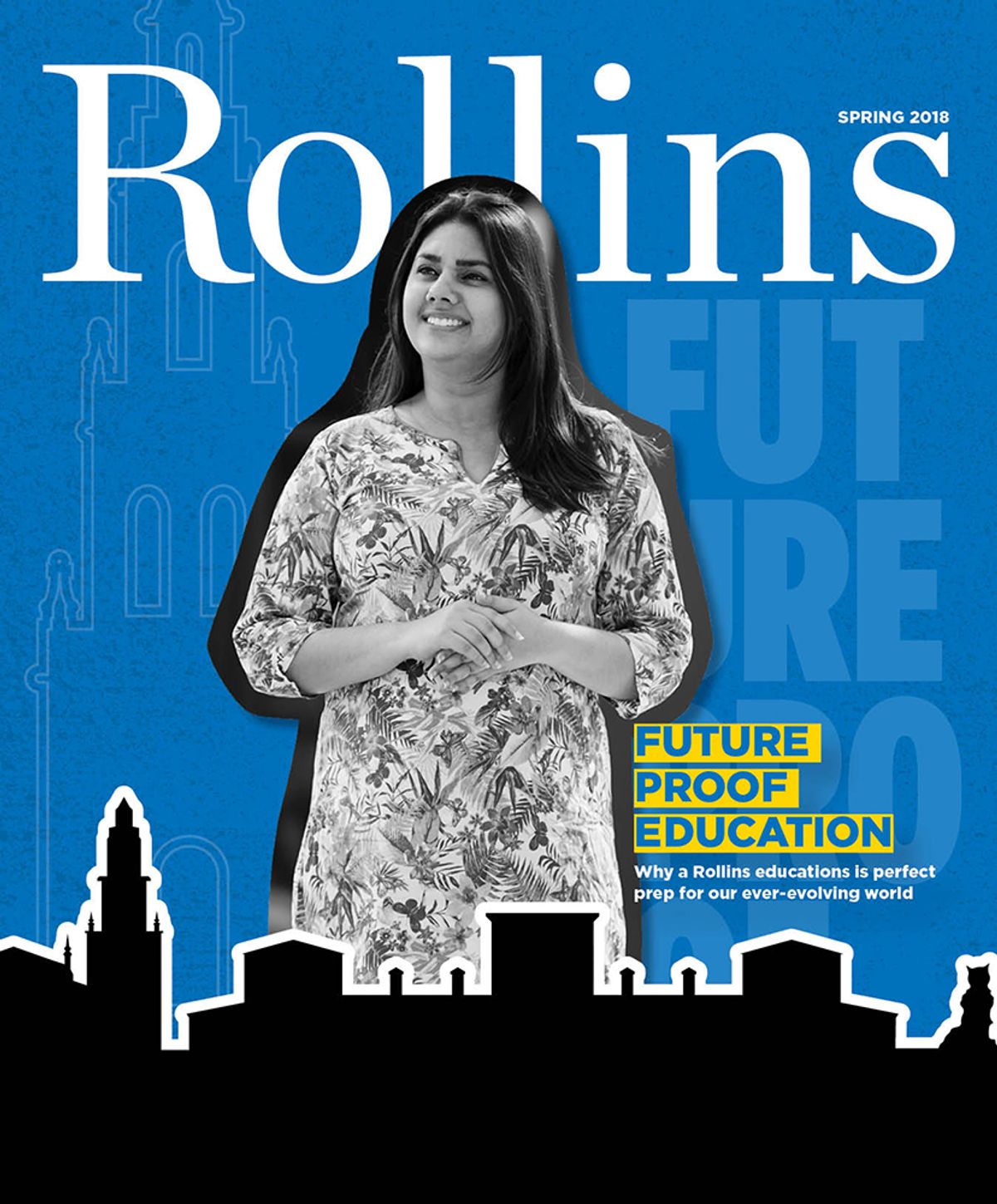 Cover of Spring 2018 Rollins magazine