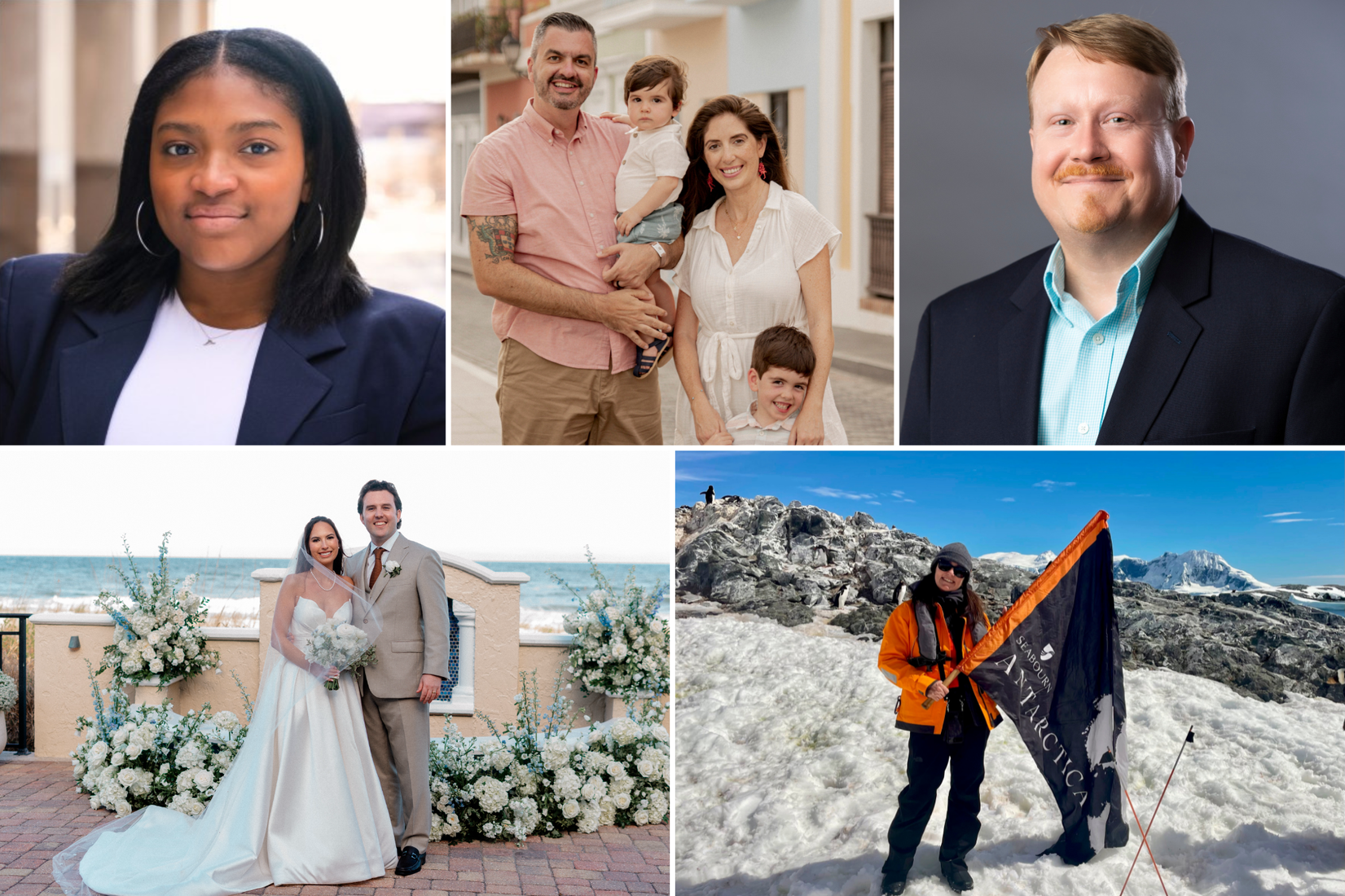 A grid of Rollins alumni