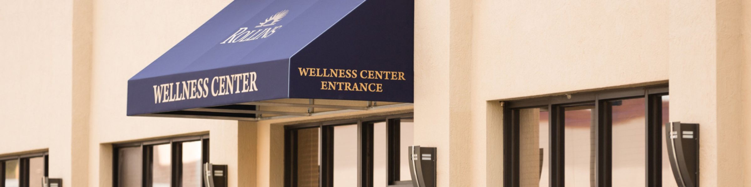 The Wellness Center building on Rollins College campus.