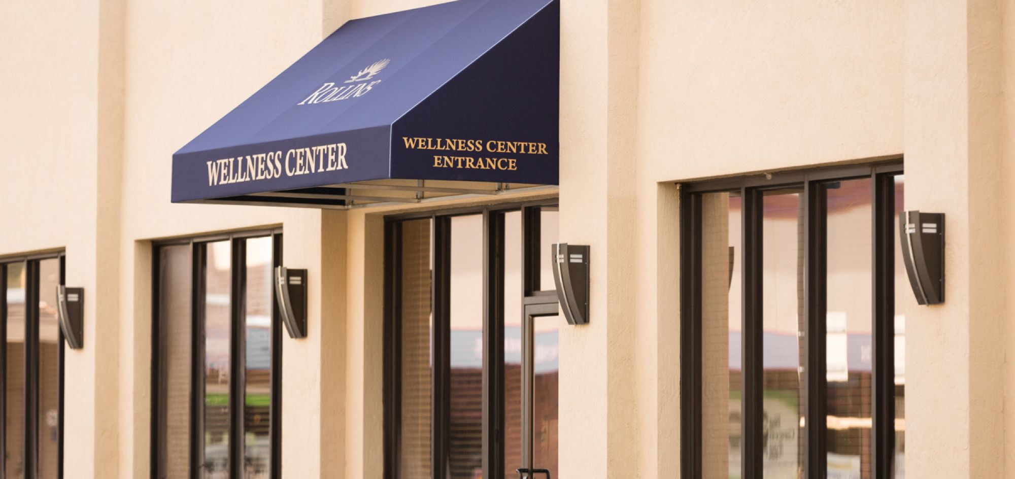 The Wellness Center building on Rollins College campus.