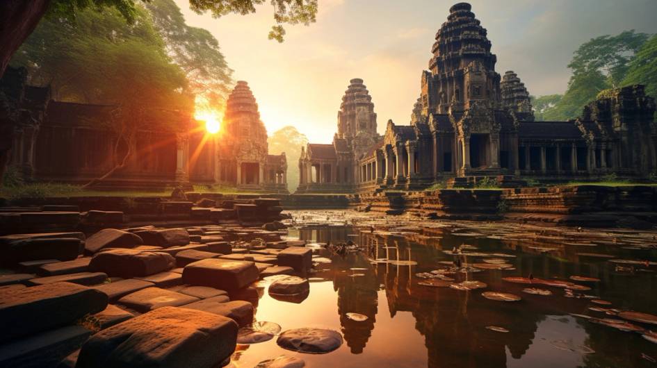 A temple in Cambodia.