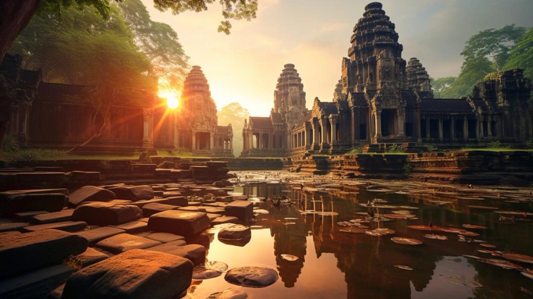 A temple in Cambodia.