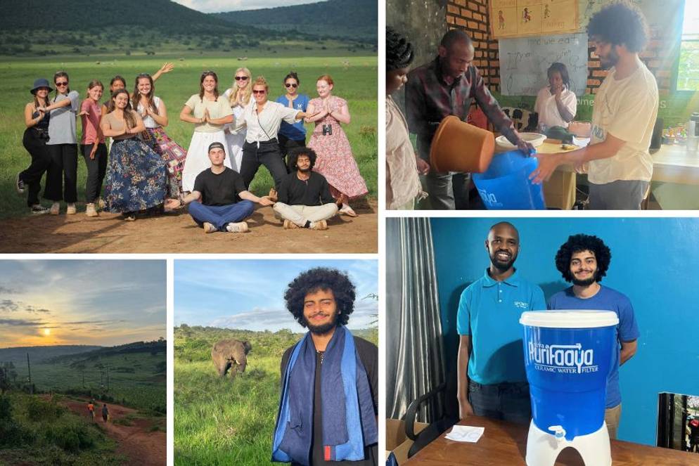 Hamza Zeini ’25 on a field study in Rwanda