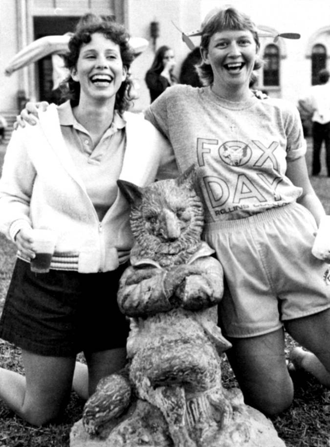 Students celebrate Fox Day in the 1980s