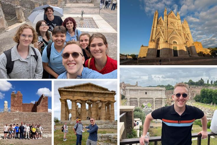 Joseph Pool ’26 in Italy on a field study