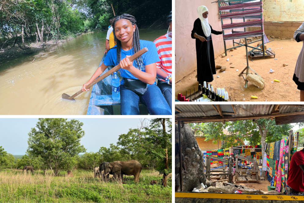 Chanel Thompson ’25 in West Africa