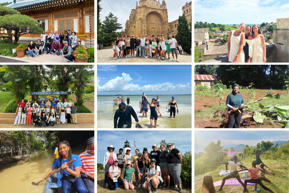 Rollins students on summer 2024 study abroad experiences