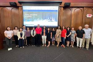 Attendees at the academic forum "Global Citizenship, Asian Cultures and Education in the Twenty-First Century"